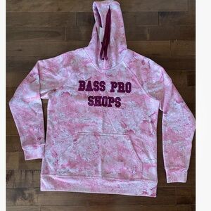 Bass Pro Shops Women’s Pink Camo Hoodie Size Small New